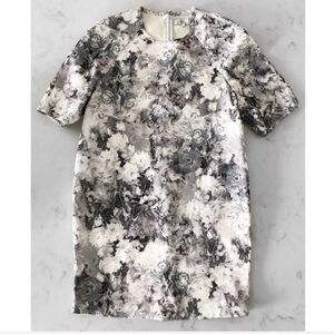 Front Row Shop Digital Monochrome Floral Dress